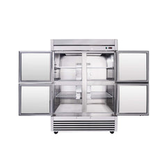 54-Inch 49 Cu.Ft Commercial 6-Shelves Stainless Steel Reach-In Freezer (SAK10247)