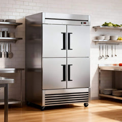 54-Inch 49 Cu.Ft Commercial 6-Shelves Stainless Steel Reach-In Freezer (SAK10247)