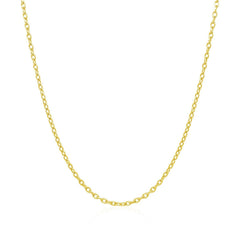 14k Yellow Gold Round Cable Link Chain 1.5mm