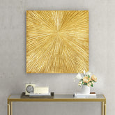 The Solaris Éclat™ – Hand-Textured Gilded Burst Wall Sculpture