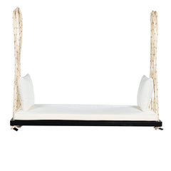 Patio Wooden Swing Chair Hanging Porch Swing Bench