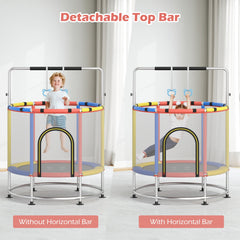 55" Kids Trampoline Gift for for 3-6 Years Old Boys and Girls