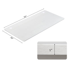 58 Inch x 28 Inch Universal Tabletop for Standard and Standing Desk Frame