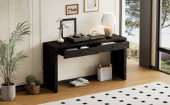 Curved Console Table with Storage
