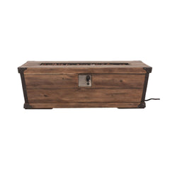 Alora 56-Inch Outdoor 50K BTU Wood Pattern Rectangle Gas Burning Fire Pit (SAK43681)