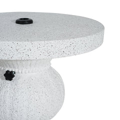 Berra MGO Outdoor Patio Side Table Umbrella Base with Sand-filling Design
