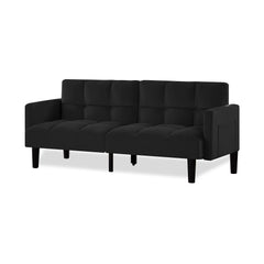 Velvet Futon Couch Convertible Folding Sofa Bed