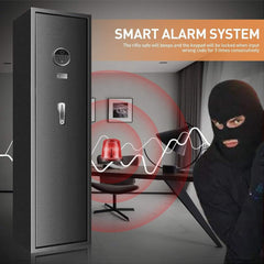 57" Heavy-Duty Anti-Theft Fireproof Biometric Gun Rifle Pistol Safe For Home, 11-12 Guns (SAK53816)