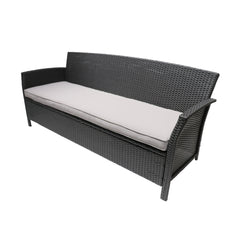 St Lucia Three-Seater Outdoor Woven Sofa