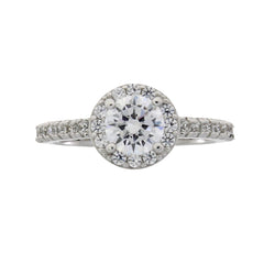 Cubic Zirconium Ring Sterling Silver