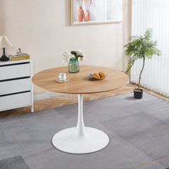 Mid-Century Tulip Dining Table With Round Top
