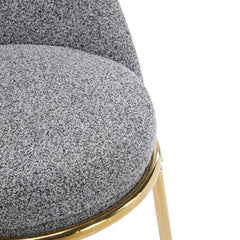 Celano Indoor Metal Upholstered Barstool Set of 2