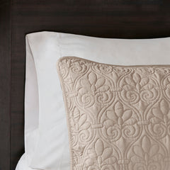Reversible Quilt Set Khaki Full/Queen