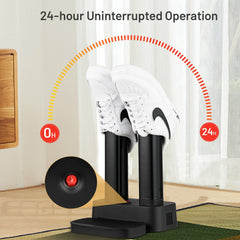 2-Shoe Electric Shoe Dryer with Portable Adjustable Warmer