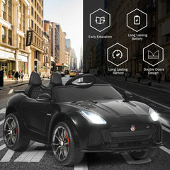 12V Jaguar F-Type SVR Licensed Kids Ride On Car-Black