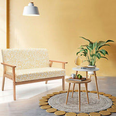 Modern Fabric Loveseat Sofa Couch Upholstered 2-Seat Armchair
