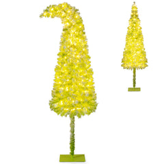 5/6/7 FT Whimsical Christmas Tree with Bendable Top and 216/290/366 Branch