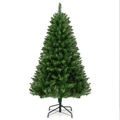 5/6/7 Feet Artificial Christmas Tree Hinged Xmas Tree with 7 Lighting Modes