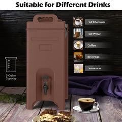 5 Gallon Insulated Beverage Server Dispenser