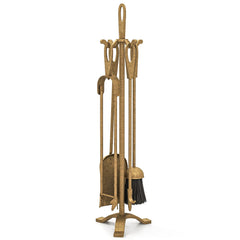 5 Pieces Fireplace Tool Set Fireplace Accessories with Poker