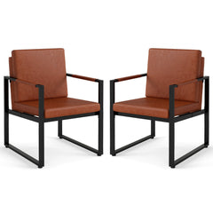 5 Pieces Living Room Set with 2 Accent Chairs and 2 Coffee Tables