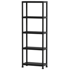 4-Tier Heavy-Duty Plastic Storage Shelves Freestanding Garage Shelving Unit