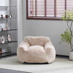 Auch Indoor Armchair Style Bean Bag - Beige