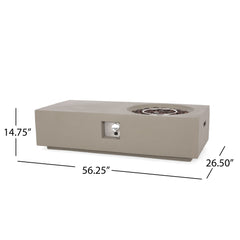 Rectangle 14.75' MGO Fire Pit - 50,000 BTU