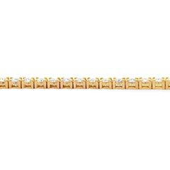 5.50ct Diamond Tennis Bracelet 18KT Yellow Gold