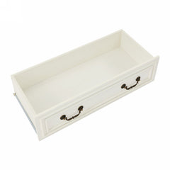 Antique Brown & White 5-Drawer Vintage Dresser – Farmhouse & Modern Design