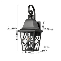 Outdoor Wall Light Fixtures Waterproof Exterior Wall Sconce Porch Lights