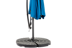 10ft Offset Hanging Market Patio Umbrella with Easy Tilt Adjustment