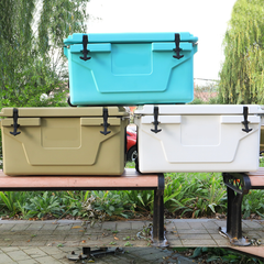 Blue 65QT Outdoor Cooler Ice Chest