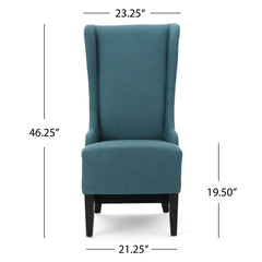 Alight Upholstered Dining Chair With High Back And Birch Wood Legs (Set of 2)