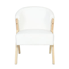 Modern Accent Chair with Polyester Upholstery and Minimalist Lounge Design