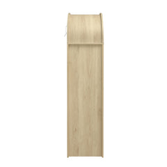 70.28" Tall Arched Kitchen Pantry Cabinet