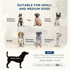 PawHut Pet Sofa Dog Couch Gray