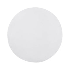 Outdoor Lightweight Concrete End Table with Hourglass Structure, Antique White