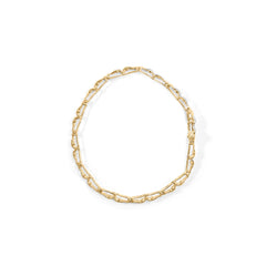 10k Yellow Gold 1.00 Cttw Baguette-Cut Channel Diamond Link Bracelet