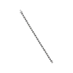 14K White Gold 1.00 Cttw Princess-Cut Diamond Link Bracelet (I-J Color, I1-I2 Clarity) - Size 7.25