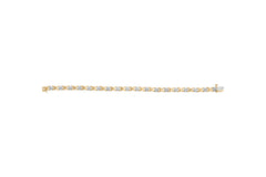 10K White Gold 1.00 Cttw Diamond Floral Cluster and X-Link 7.25" Bracelet (I-J Color, I1-I2 Clarity)