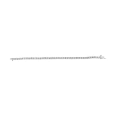 10K White Gold 1/2 Cttw Real Diamond Illusion-Set Miracle Plate Tennis Bracelet (I-J Color, SI2-I1 Clarity) - Size 7.5"