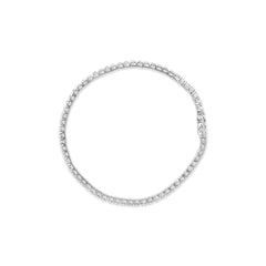 14K White Gold 4.0 Cttw Classic Lab-Grown Diamond Tennis Bracelet (F-G Color, VS2-SI1 Clarity) - 7" Inches