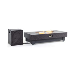 Alora Premium 60-Inch Rectangular Outdoor Modern Propane Fire Pit Table With Rain Cover (SAK91273)