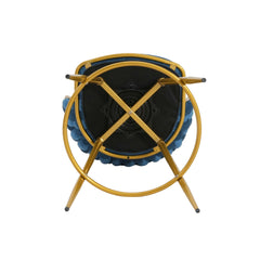 Modern Low Back Upholstered Counter Height Bar Stools (Set of 2)