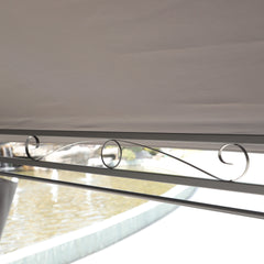 13x10 ft Outdoor Patio Gazebo Canopy Tent with Ventilated Double Roof and Side Wall