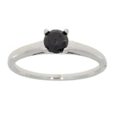 .50ct Black Diamond Eng Only Sterling Silver