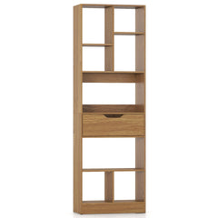 61inch Tall Freestanding Bookcase with Drawer 8-Cube Storage Organizer