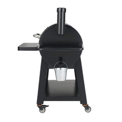 62" Heavy-Duty Portable Wood Pellet BBQ Grill With Cart (SAK91308)