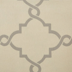 Fretwork Print Grommet Top Window Curtain Panel (One Panel)
